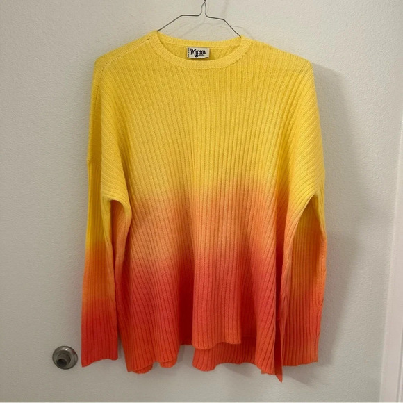 Show Me Your MuMu Sweaters - Show Me Your Mumu women’s ombre oversized knit sweater small pink yellow orange